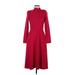 Black Halo Casual Dress - Midi: Red Dresses - Women's Size 8