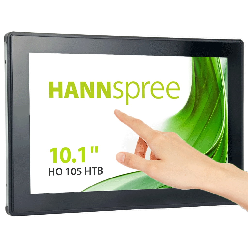 Hannspree Open Frame HO 105 HTB Digital Signage Flachbildschirm 25,6 cm (10.1") LCD 350 cd/m² HD Schwarz Touchscreen Image