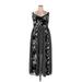 Torrid Casual Dress - Maxi: Black Floral Motif Dresses - Women's Size 2X Plus