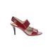 MICHAEL Michael Kors Heels: Burgundy Color Block Shoes - Women's Size 9 1/2