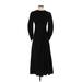 Lafayette 148 New York Casual Dress - Wrap: Black Dresses - Women's Size 0