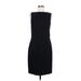 Liz Claiborne Casual Dress - Shift: Black Dresses - Women's Size 8