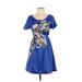 Anna Sui Casual Dress: Blue Dresses - Women's Size Small