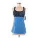 Reebok Active Tank Top: Blue Activewear - Women's Size Medium