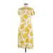 Ann Taylor Casual Dress: Yellow Print Dresses - Women's Size 6