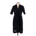 Ines de la Fressange for Uniqlo Casual Dress - Shirtdress: Black Dresses - Women's Size Small