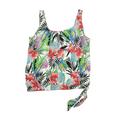 Swimsuits for all Swimsuit Top Green Print Swimwear - Women's Size 24