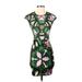 Ted Baker London Casual Dress - Bodycon: Green Tropical Dresses - Women's Size 2