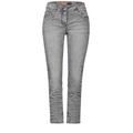 Cecil Style NOS Scarlett Grey 26 Damen mid grey used wash, Gr. 31-26, CECIL 7 8 Casual Fit Jeans, Verkürzte Jeanshose, Mid Waist mit Slim Legs, Dekorativer Nahtverlauf an den Taschen, Graue Waschung,