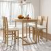 5-Piece Dining Table Set with 1 Counter Height Table and 4 Dining Chairs