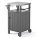 Outdoor Grilling Table with Storage,Stainless Steel Countertop Kitchen Island Cart,Outdoor Grill Table for BBQ,Patio