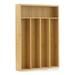 JoyJolt 5 Slot Bamboo Flatware Organizer