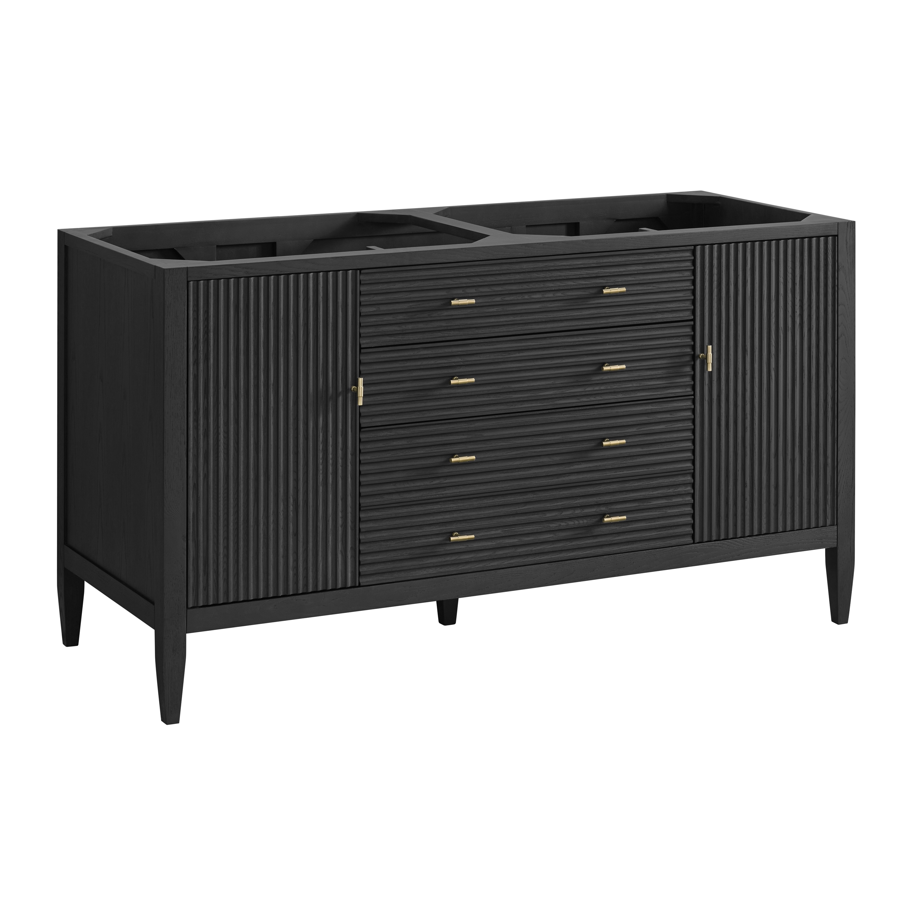 James Martin Vanities Myrrin 60" Double Vanity, Carbon Oak
