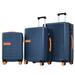 Contrast Color 3 Piece Luggage Set,with TSA Lock 20" 24' 28" Available - 18.5"*12.2"*28.7"