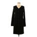 City DKNY Casual Dress - Sweater Dress: Black Dresses - Women's Size Medium