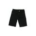 Zara Denim Shorts: Black Solid Bottoms - Kids Boy's Size 8