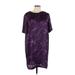 MICHAEL Michael Kors Casual Dress - Shift: Purple Tie-dye Dresses - Women's Size 12
