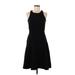 Banana Republic Cocktail Dress - Midi: Black Solid Dresses - Women's Size 2