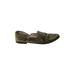 Chelsea & Violet Flats: Green Solid Shoes - Women's Size 9