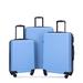 Sapphome 3 Piece Luggage Sets ABS Lightweight Suitcase w/ Two Hooks, TSA Lock, (20/24/28) | Wayfair SA-W284P146215-QIANLAN