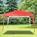 Ameriwood 10 Ft. W x 10 Ft. D Steel Canopy Metal/Steel/Soft-top in Gray | 96 H x 120 W x 120 D in | Wayfair L079QPW9Y2