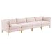 TODAY DECOR Todaydecor Ardent 4-Seater Performance Velvet Sofa | Wayfair 755513559742