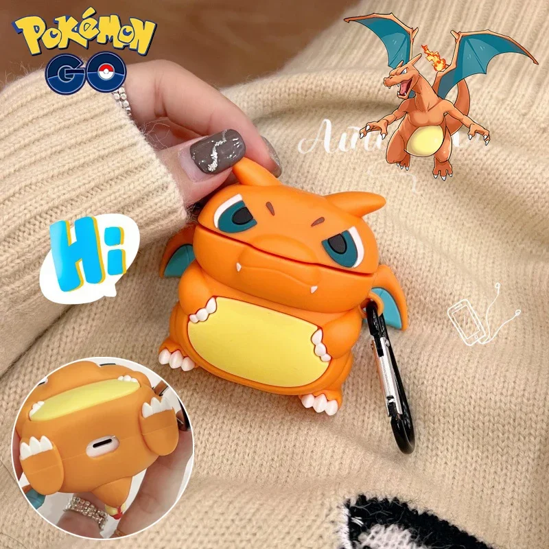 Kawaii Charizard Kopfhörerhülle für Apple Airpods 1 2 3 für Airpods Pro Cartoon Silikon Kreative Hülle für Airpods Pro 2 Hülle Image