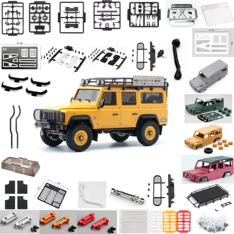 Metall Frontschürze 1:32 für Orlandoo Hunter Modell OP Schutz A03 Kamel Tasse Gepäck Rack Stoßstange Große Rad Augenbraue Auto shell