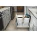 Rev-A-Shelf Double Pull Out Kitchen Trash Can w/Soft-Close in Gray | 19.5" H x 14.2812" W x 22" D | Wayfair 5149-18DM-217