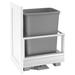 Rev-A-Shelf Double Pull Out Kitchen Trash Can w/Soft-Close in Gray | 23.13" H x 10.81" W x 21.94" D | Wayfair 5149-15DM18-117