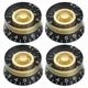 4Pcs Volume Tone Speed Control Knöpfe für Les Paul LP Stil Bass E-gitarre Teile Transparent