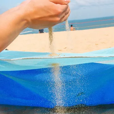 2m * 2m Camping Sandstrandmatten Magie Strand Sand Kostenloser Matte Reise Picknick Im Freien Große
