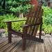 Highland Dunes Talreja Solid Wood Adirondack Chair Wood in Brown | Wayfair 221F00BF070E4DCBA3AEF1713CB74FCF