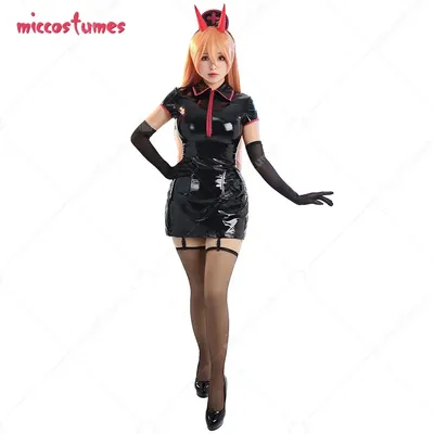 Mikro kostüme Frauen Power Cosplay Kostüm sexy schwarze Krankens ch wester Outfit mit Hut Image