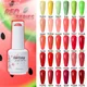 Clou Beaute 15ML Gel Nagellack Lack Reines Rot Rosa Farbe Serie Sommer Natürliche Harz LED UV DIY