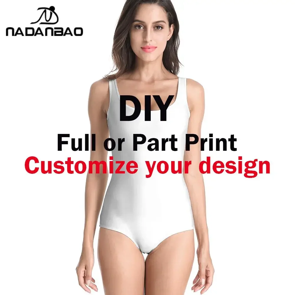 Nadanbao Sommer-DIY-Anpassung, 3D-gedruckte einteilige Badeanzüge, professionelles Design, individueller Badeanzug. Bitte kontaktieren Sie uns vor dem Kauf Image