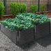 Arlmont & Co. Sauli Metal Outdoor Raised Garden Bed Metal in Gray | 24 H x 96 W x 48 D in | Wayfair 26D1C06C289544FA93CC9140ADECCACB