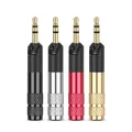 2 pezzi 2.5mm 3 poli Stereo Audio Jack auricolare adattatore spina per-sennheiser HD558 HD518 HD598 connettore filo auricolare fai da te