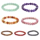 Bracelet d'énergie de perles Chakra pour femmes et hommes bracelets en pierre d'agates rondes