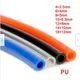 Tube Pneumatique PolyVrFlexible en PU Tuyau Haute Pression Air et Eau Raccord de 4mm 6mm 8mm