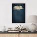 wall26 Navy Dark Sky Clouds Collage Abstract Minimalist Wall Decor Artwork Boho Nordic Relax Canvas in White | 36 H x 24 W x 1.5 D in | Wayfair