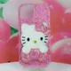 Sanurgente-Coque de téléphone avec biscuits Diamond Hello Kitty Original Fait à la main iPhone