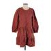 Madewell Casual Dress - DropWaist: Burgundy Dresses - Women's Size Small