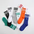 Chaussettes rayées en coton pour hommes et femmes Everver Interface Ins Fashion High New Tube AD