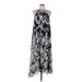 Donna Morgan Casual Dress - Maxi: Silver Acid Wash Print Dresses - Women's Size 6