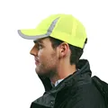 Casquette de baseball haute visibilité Casting chapeau de sécurité jaune casque de sécurité au