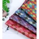 Tissu japonais 100% coton au mètre pour vêtements Cheongsam Hanfu motif d'éventail de couture gril