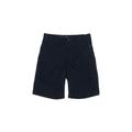Lands' End Khaki Shorts: Blue Chevron/Herringbone Bottoms - Kids Boy's Size 8