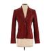 Elie Tahari Blazer Jacket: Burgundy Jackets & Outerwear - Women's Size 4