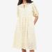 Edis Borderie Anglaise Cotton Dress - Natural - Barbour Dresses